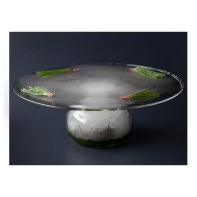 100% Chef Ovni Glass Presentation Plate, 350 ml, 23x15 cm - 100% Chef
