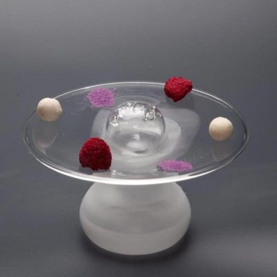 100% Chef Ovni Tapa Glass Presentation Plate, 90 ml, 8x10 cm, 2 Pieces - 100% Chef