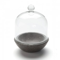 100% Chef Planet Marble Presentation Bowl with Lid, 10x4 cm - 100% Chef