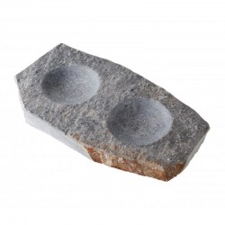 100% Chef صحن تقديم عميق من الرخام الروستيك 2 قطعة رخام عميق، 20 × 10 سم - 100% Chef