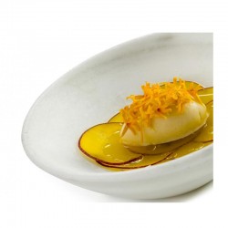 100% Chef وعاء تقديم رخام ريفي رخامي، 25 × 5 سم - 2