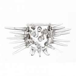 100% Chef وعاء تقديم زجاجي من قواقع البحر، 150 مل - 2