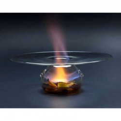 100% Chef Vulcano Glass Presentation Plate, 23x7.5 cm - 100% Chef