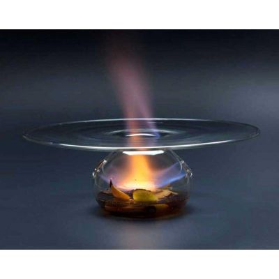 100% Chef Vulcano Glass Presentation Plate, 28x8.5 cm - 100% Chef