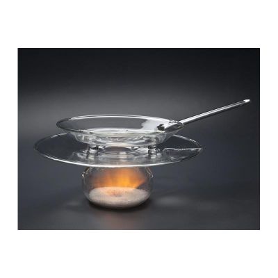 100% Chef Vulcano Paella Glass Cooking Plate, 20x31x4 cm - 100% Chef