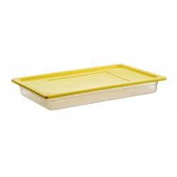 Bora Plastik Kilitli Propilen Gastronomi Kapağı, GN 1/1, Sarı - Thumbnail