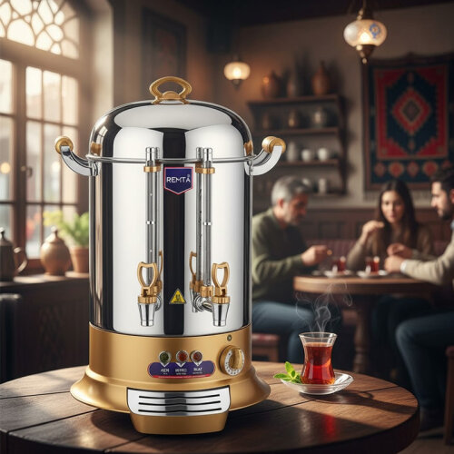 Remta GR13 Çay Makinesi, 12 L, 120 Bardak Kapasiteli, Gold - 2