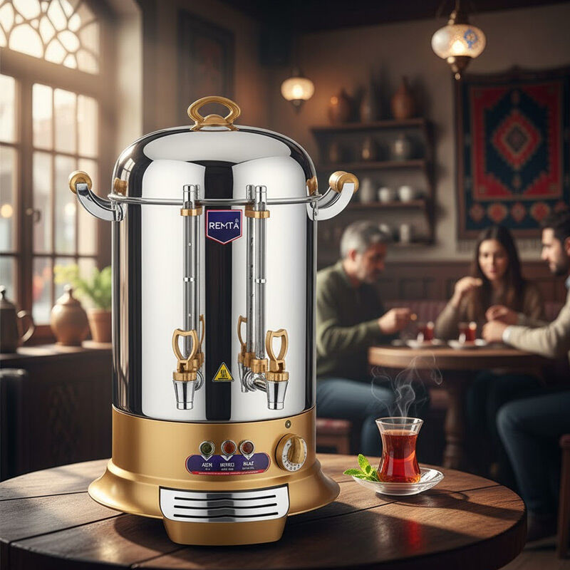 Remta GR14 Çay Makinesi, 15 L, 160 Bardak Kapasiteli, Gold - Remta