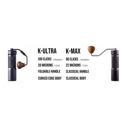 1Zpresso K-ULTRA Kahve Değirmeni, Koyu Gri - Thumbnail
