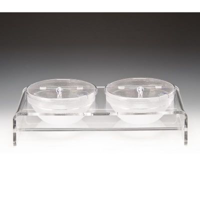 Zicco ZCP-285 Kaseli Polikarbon Teşhir Standı, 2'li, 23x30x29 cm - 1