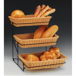 Zicco MBK-2 Standlı Ekmek Sepeti, 3 Katlı 77x48x53 cm - Zicco