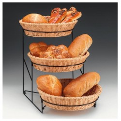 Zicco MBK-5 Standlı Ekmek Sepeti, 3 Katlı, 86x40x53 cm - Zicco