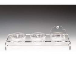 Zicco ZCP-288 Cam Kaseli Kapaklı Polikarbon Teşhir Standı, 3'lÜ, 57x19 cm - Zicco