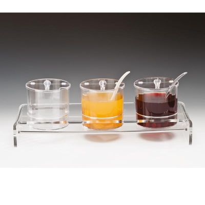 Zicco ZCP-200 Polikarbon Sosluk Reçellik Standı, 3'lü, 19.5x57x9 cm - 1