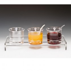 Zicco ZCP-200 Polikarbon Sosluk Reçellik Standı, 3'lü, 19.5x57x9 cm - Zicco