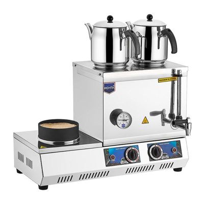 Remta K31(K) 30 Model Kumda Kahve Ocaklı 2 Demlikli Çay Kazanı, 23 L, Elektrikli - 1