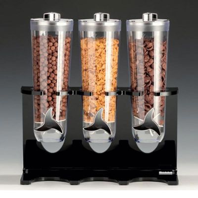 Zicco ZCP-724 Standlı Cornflakes Aleti, 3'lü, 40x17x44 cm, Siyah - 1