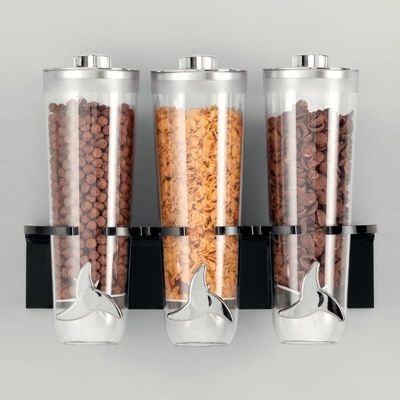 Zicco ZCP-725 Duvara Monteli Standlı Cornflakes Aleti, 3'lü, 40x15x34 cm, Siyah - 1