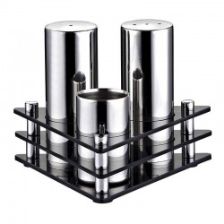 Biradlı GRV-01 Üçgen Mat Tuzluk Takımı, 3'lü - Biradlı