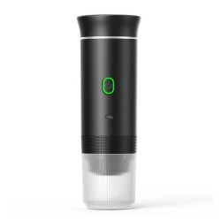 4Berry Cm-Pro Taşınabilir Şarjlı Kapsül ve Toz Kahve Uyumlu Espresso Makinesi, Siyah - 1