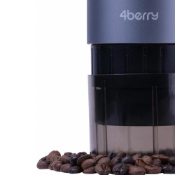 4Berry Cm-Promax Taşınabilir Şarjlı Kapsül ve Toz Kahve Uyumlu Espresso Makinesi, Gri - Thumbnail