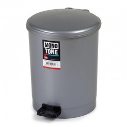 Bora Plastik Pedallı Çöp Kovası, No: 2, 12 L, Gri - Bora Plastik