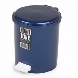 Bora Plastik Pedallı Çöp Kovası, No: 1, 6 L, Mavi - Bora Plastik