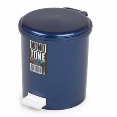 Bora Plastik Pedallı Çöp Kovası, No: 1, 6 L, Mavi - 1
