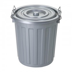 Bora Plastik Çöp Kovası, No: 1, 12 L, Gri - Bora Plastik