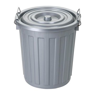 Bora Plastik Çöp Kovası, No: 1, 12 L, Gri - 1