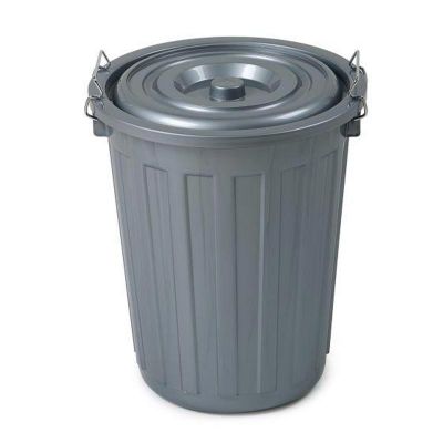 Bora Plastik Çöp Kovası, No: 3, 29 L, Gri - 1