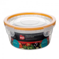 Bora Plastik Click Yuvarlak Saklama Kabı, 700 ml - Bora Plastik