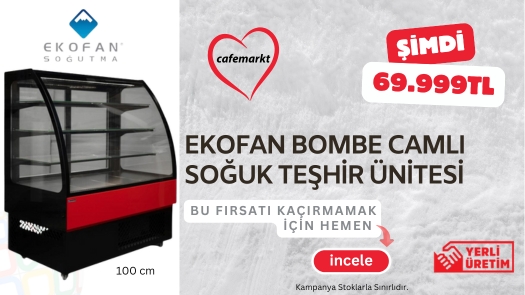 Ekofan Bombe Camlı Soğuk Teşhir Ünitesi