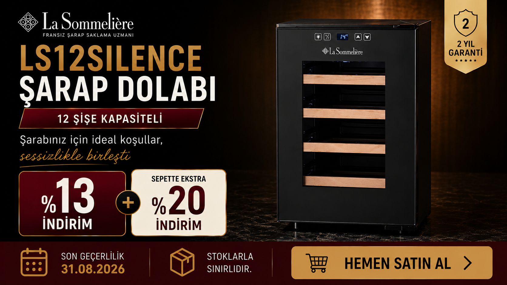 La Sommelière'de %13 + Sepette Ekstra %20 İndirim!
