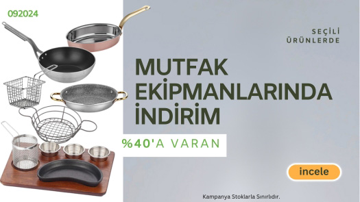 Mutfak Ekipmanlarında İndirim Fırsatını Kaçırma!