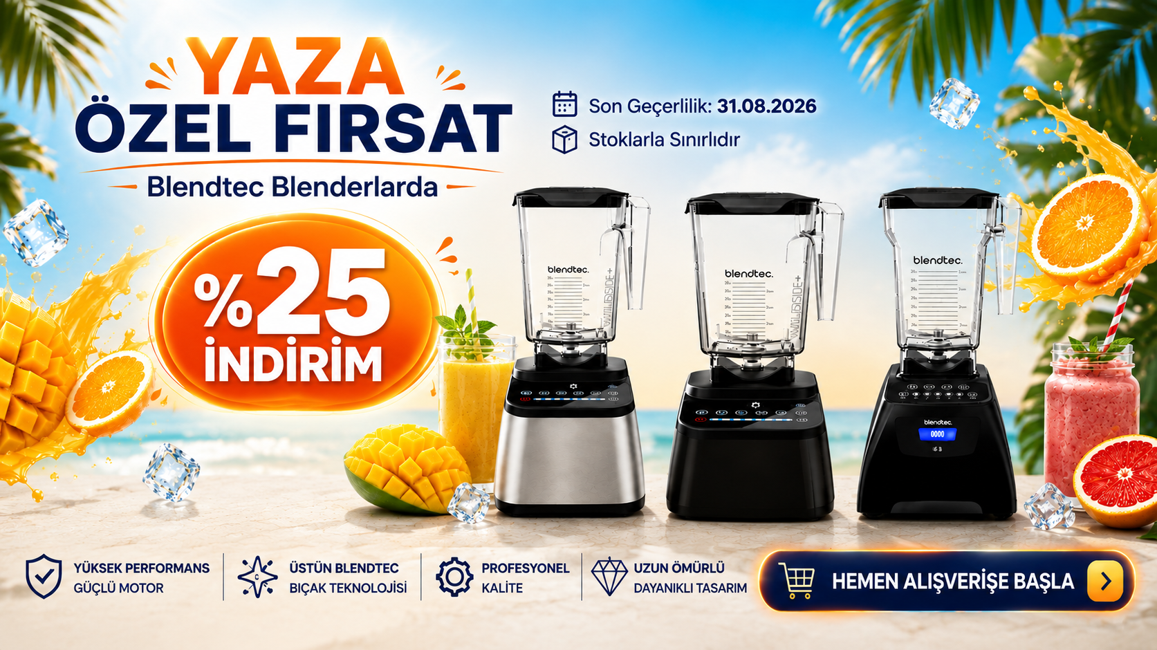 Blendtech Blenderlarda %25 İndirim!