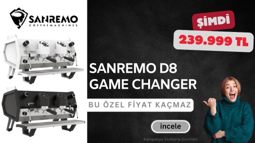 Sanremo D8 Espresso Kahve Makinesinde İndirim Fırsatını Kaçırma