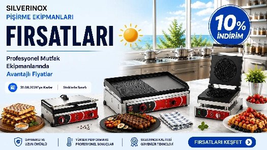 SilverInox Pişirme Ekipmanlarında 10% İndirim!