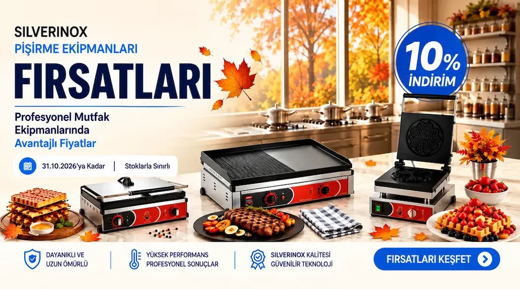 SilverInox Pişirme Ekipmanlarında 10% İndirim!