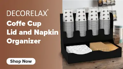 Cup, Lid and Napkin Organizer