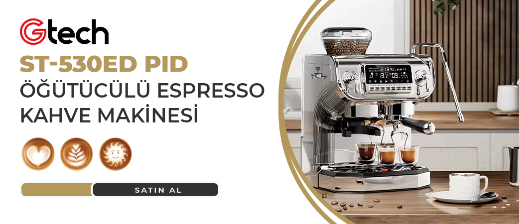 Gtech öğütücülü espresso kahve makinesi