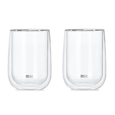 Adhoc Çift Çidarlı Çay Bardağı, 400 ml, 13 cm - 1