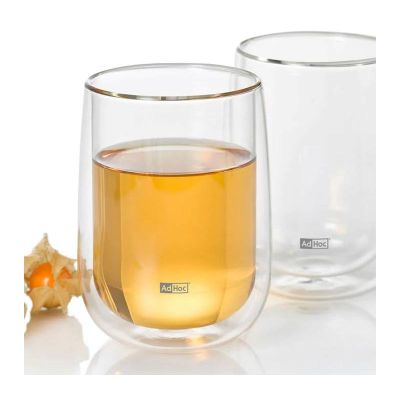 Adhoc Çift Çidarlı Çay Bardağı, 400 ml, 13 cm - 2