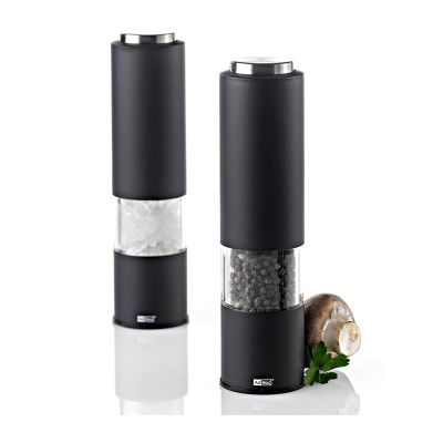 Adhoc EP22 Tropica Led Işıkllı Tuz ve Biber Değirmeni, 21.5 cm, Elektrikli, Siyah - 4