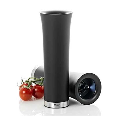 Adhoc EP46 Milano Led Işıkllı Tuz ve Biber Değirmeni, 20 cm, Elektrikli, Siyah - 1