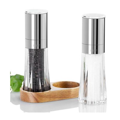 Adhoc ME402 Menage ME402 Classic Ahşap Standlı Tuz ve Karabiber Değirmen Seti, 17 cm - 2