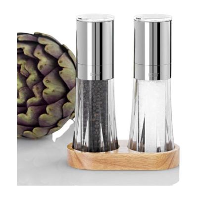 Adhoc ME402 Menage ME402 Classic Ahşap Standlı Tuz ve Karabiber Değirmen Seti, 17 cm - 3