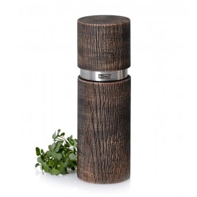 Adhoc MP27 Textura Antique Dişbudak Çelik Karabiber Tuz Değirmeni, 15 cm, Kahverengi - 2
