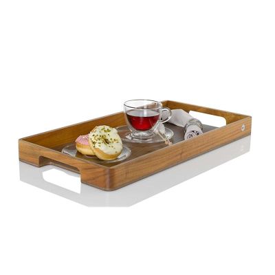 Adhoc Serve Servis Tepsisi, Akasya-Ceviz, 60x31x5 cm - 3
