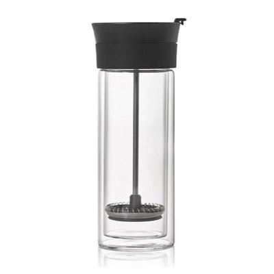 Adhoc TT25 Çift Camlı French-Press Kahve Mug 300 ml - 1